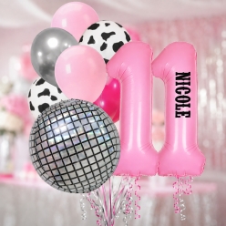 Nashville PERSONALIZED Name & double Digit Age Balloon Bouquet